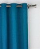 Voile curtains with rib