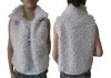 WASHABLE LADY PU JACKET WITH FUR