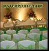 WEDDING CHAIR COVER WITH GREEN SASHA