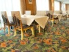 Wall to wall carpet for hotel restaurant