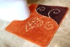 Washable polyester printed door mat