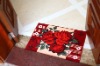 Washable polyester printed door mat