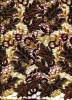 Water-soluble embroidery fabric with beads for garment