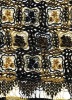 Watersoluble embroidery design with beads for garment