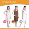 Wearable towel with toga and tunic style