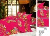 Wedding Celebration,140gsm Microfiber Reactive Printing Quilt Set