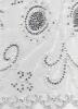 Wedding dress fabric embroidery with sequins for women