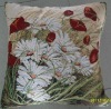 Western style embroidered pillow / cushion cover of view, anamils and character
