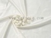 White 100% Mulberry Silk Pleated Chiffon