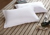 White 100% cotton stuffed quilted pillows