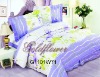 White&Blue 100% Cotton High Quality Bedding Set