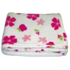 White Colour Coral Fabric Baby Blankets Weight 220gsm