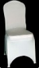 White Lycra Chair Cover In Four Arch Style And Strong Pocket Leg