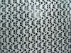 White Polyester Crocheting Eyelet Jacquard Knitted Fabric