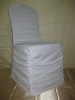 White Scuba Chair Cover With Ruffles For Wedding/Wedding Scuba ChairCovers