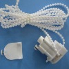 White color roman blind control unit with curtain chain and end cap,curtain accessory,curtain track system
