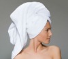 White cotton bath towel