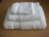 White cotton hotel towel