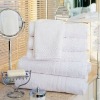 White cotton terry towels