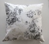 White printed cushion