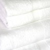 White terry hotel towels