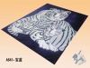 White tiger lying-Pattern Blanket