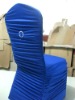 Wholesale ruffle spandex/lycra chair cover for wedding with reinforced pocket leg