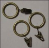 Window Metal curtain clip with ring