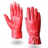 Winter costume gloves fashion leather gloves Red (L123PC)