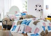 Wonderful Casual Cotton Pigment Print 4 pcs Flat Sheet Bedding Set