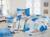 Wonderful Casual Cotton Pigment Print 4 pcs Flat Sheet Bedding Set