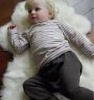 Wonderful sheep skin rug for baby