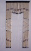 Wood bead curtain