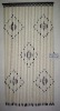 Wood bead curtain