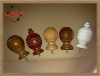 Wooden curtain finial accessory