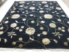 Wool / Silk Carpet (Black Black)