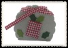 Wool felt bag for Christmas ornament