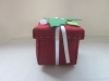Wool felt present box for christmas