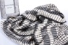 Wool jacquard blanket