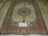 Wool silk carpets