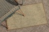Woven Vinyle Floor Mat, Woven PVC Carpet, Doormat-Twin 27 Olive
