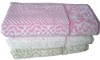 Y/D JACQUARD VELVET BATH TOWEL WITH EMB