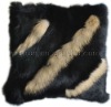 YR-346 Lovely rabbit fur cushion pillow
