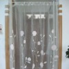 Yarn Dyed Embroidery Organza Curtain Fabric