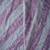 Yarn dyed burn out fabric