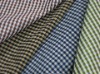 Yarn dyed full polyester check shape memory fabric for shirts
