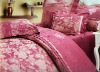 Yarn dyed jacquard bedding set