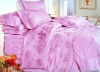 Yarn dyed jacquard bedding set