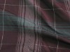 Yarn dyed polyester check shape memory fabric