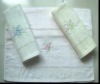 Yarn-dyed velour printed towel for bath